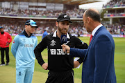 New Zealand captain Kane Williamson won the toss and chose to bat in the Cricket World Cup final match against host nation England at Lord's on Sunday July 14 2019. 