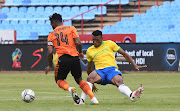 Mothobi Mvala of Sundowns, right, is fit and rearing to go after his call-up to the national squad.