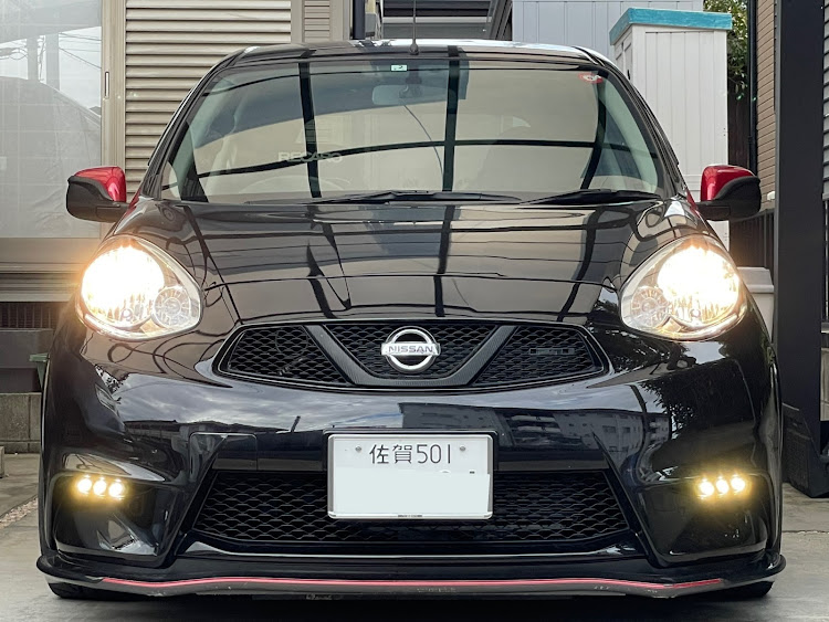 マーチのヘッドライトバルブ交換・ヒューズ切れ・ヒューズ交換・IPF SUPER J BEAMに関するカスタム事例の投稿画像7枚目