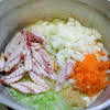 Thumbnail For Butter, Olive Oil, Onion, Celery, Carrot, And Bacon In A Dutch Oven.