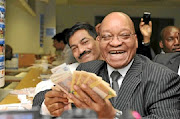 Chockalingam 'Roy' Moodley and former president Jacob Zuma at the Durban July. File photo.