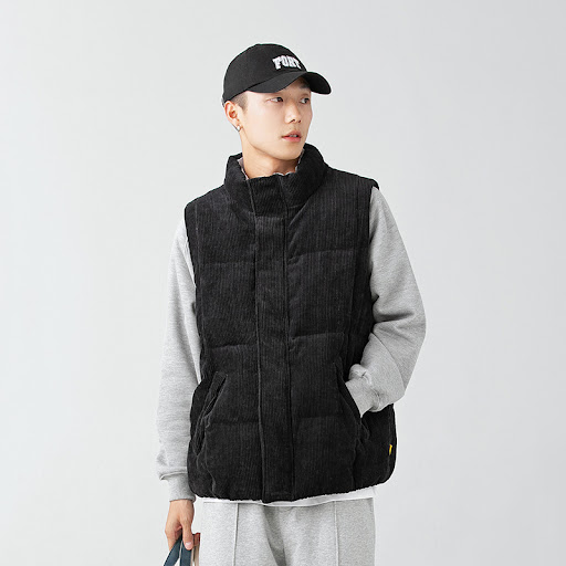 Title 4, Mens Fashion Retro Corduroy Vest Jacket Coat, ...