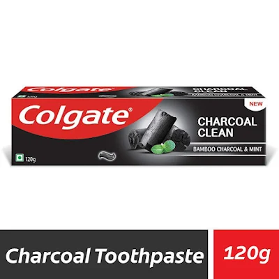 Colgate Charcoal Clean Black Gel Toothpaste - Bamboo Charcoal & Mint - 60 gm