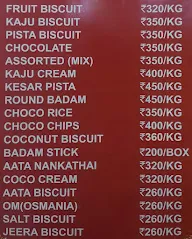 Panchratan Bakery menu 7