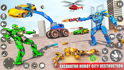 Screenshot Excavator Robot War - Car Game