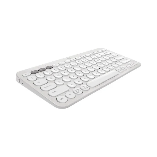 Bàn Phím Không Dây Logitech Pebble Keys 2 K380S Wireless/Bluetooth/Trắng (Tonal White) (920-011754)