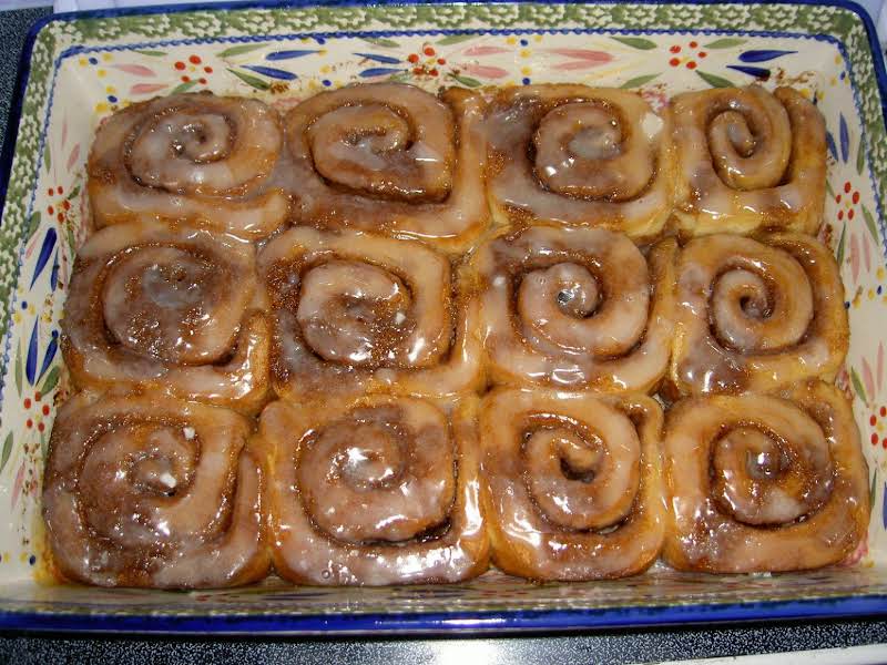 These Cinnamon Rolls Were Out-of-this -world Delicious! There Are Two Pictures, And This Is The Second One..they Have Just Finished Baking...so Delicious!       (brenda D-pic#2-june, 2012)