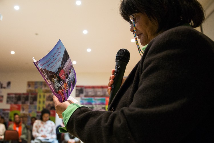 Margaret Arendse reads an extract from Women Surviving Lavender Hill. She is one of seven women who shared their stories in the book.