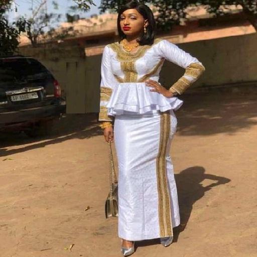 Styles de Bazin blanc