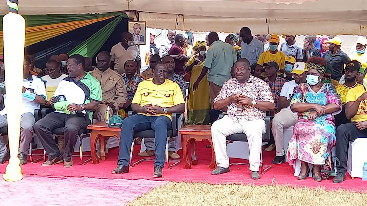 Kenya Kwanza Alliance leaders arrive in Kwale