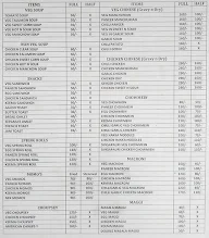 Sethi Fast Food menu 1