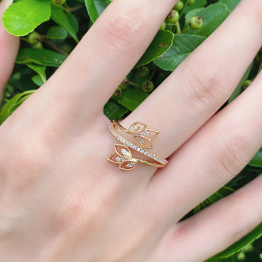 Title 6, Three Layer All Match Ring with Personalized De...