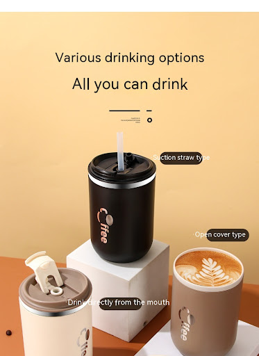 Title 18, 304 Stainless Steel Coffee Cup Double Insulatio...