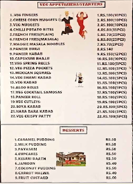 Coorg Oota Mane menu 1