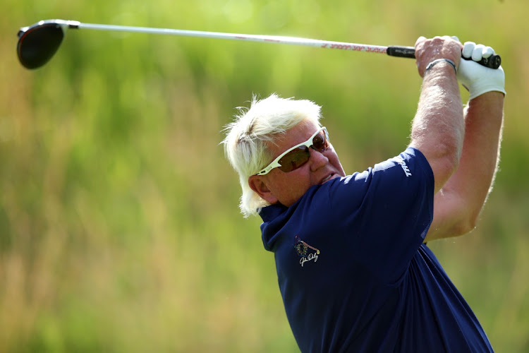 In this file picture, John Daly tees off during the first round of the PGA Championship golf tournament at Bethpage State Park Black Course on May 16, 2019