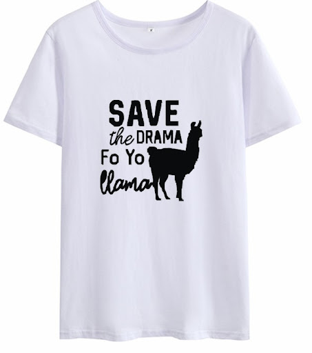 Title 5, Foreign Trade T-Shirt Save The Drama For Llama ...
