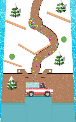 Snowball  Drag the balls in a snow