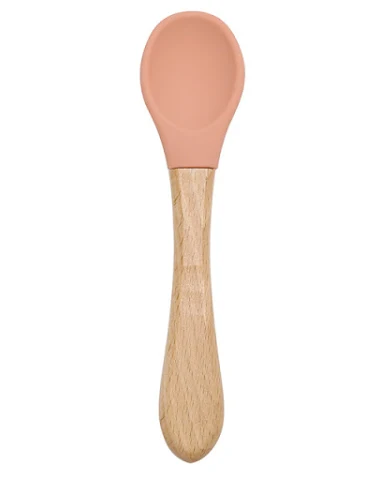 Cuillère en bois et silicone pour l - 0