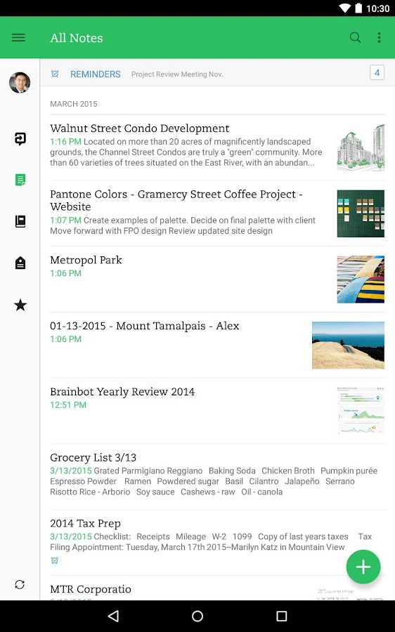 Evernote - screenshot