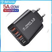 Đầu Sạc Nhanh Usb Digifounder 20W Pd Qc3.0 Cho Iphone 12 Pro Max Samsung Xiaomi I6T3 Bộ Sạc Dự Phòng