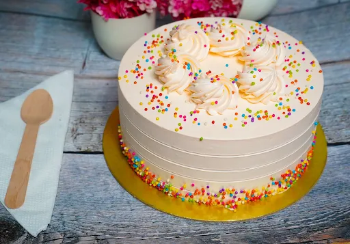 Vanilla Sprinkles Cake