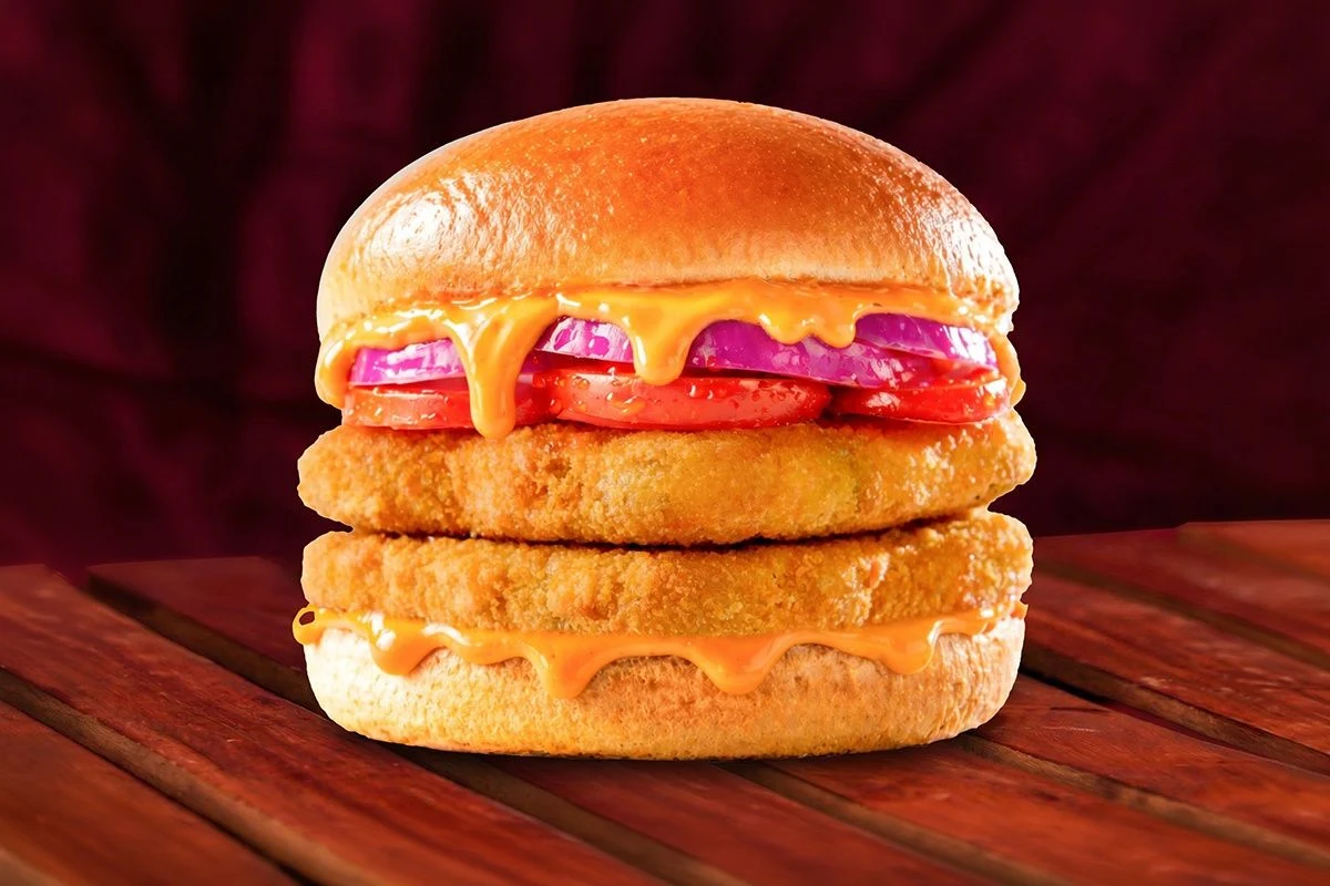 Double Patty Crispy Veg Burger