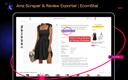 Amz Scraper & Review Exporter | EcomStal