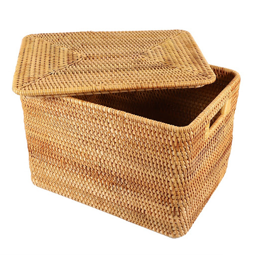 Title 4, Handmade Vietnamese Rattan Storage Baskets. Sty...
