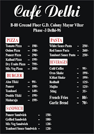 Cafe Delhi menu 1