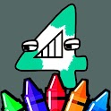 Numbers lore : Coloring book icon