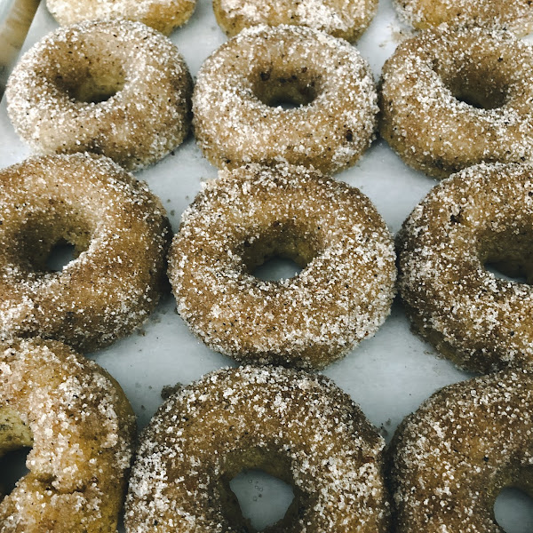 Join us for donut Saturday! A weekly changing menu of donut flavors hand crafted and free of the top five allergens. Delicious for anyone who loves a scratch made wholesome treat!