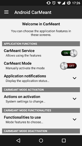 Android CarMeant