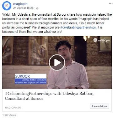 partnerships - videos facebook post