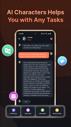 Screenshot AI Character Chat: AI Friend