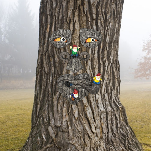 Title 3, Bark Ghost Face Facial Decoration for Halloween...