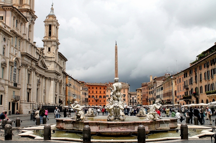 Cielo grigio a Piazza Navona di Franca Graziani