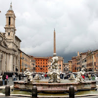 Cielo grigio a Piazza Navona di 