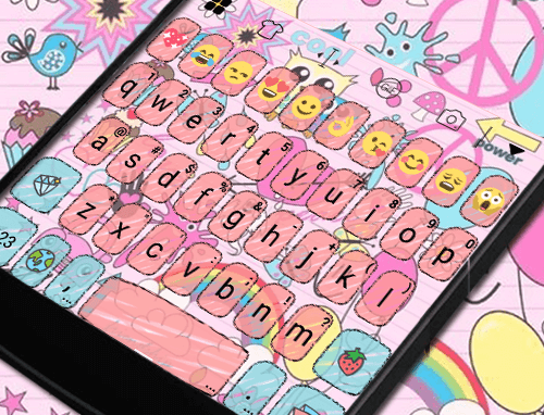 Lovely Pink Life Keyboard -Gif