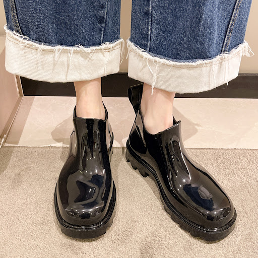 Title 2, Fashion Candy Color Rubber Anti-Slip Rain Boots...