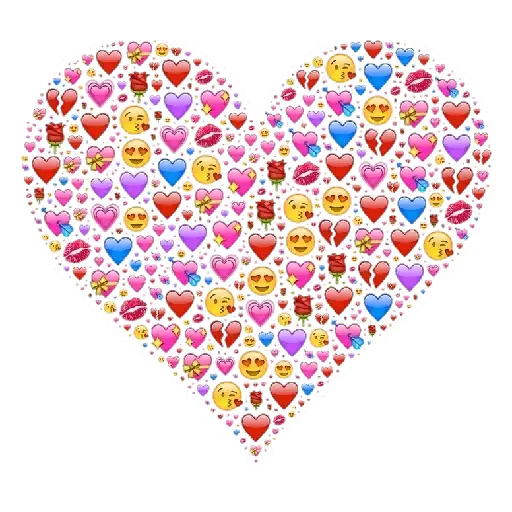 Figurinhas de Memes Corações e Crush