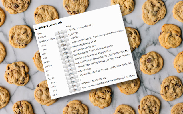 Cookie Tab Viewer chrome extension