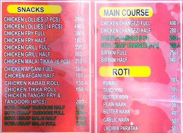 Aslam Chicken menu 