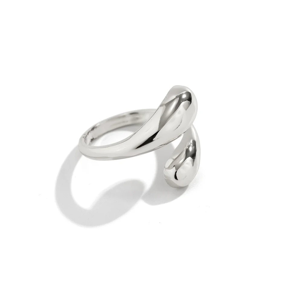 Anillo Abierto Esférico Liso Exagerado Set Eleva tu Estilo con Este Conjunto de Anillos Modernos y Elegantes, Perfecto para Cualquier Ocasión