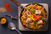 An one-pot chicken and Spekko rice casserole recipe.