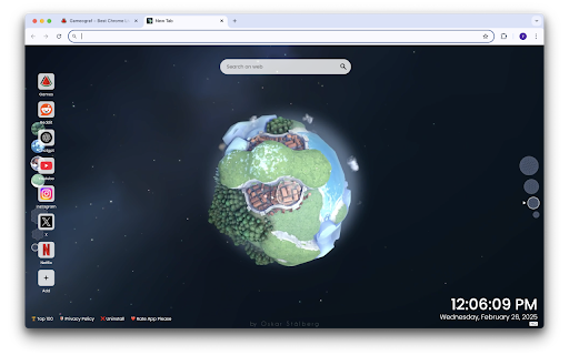 Polygonal Planet Project Live Wallpaper Preview 5