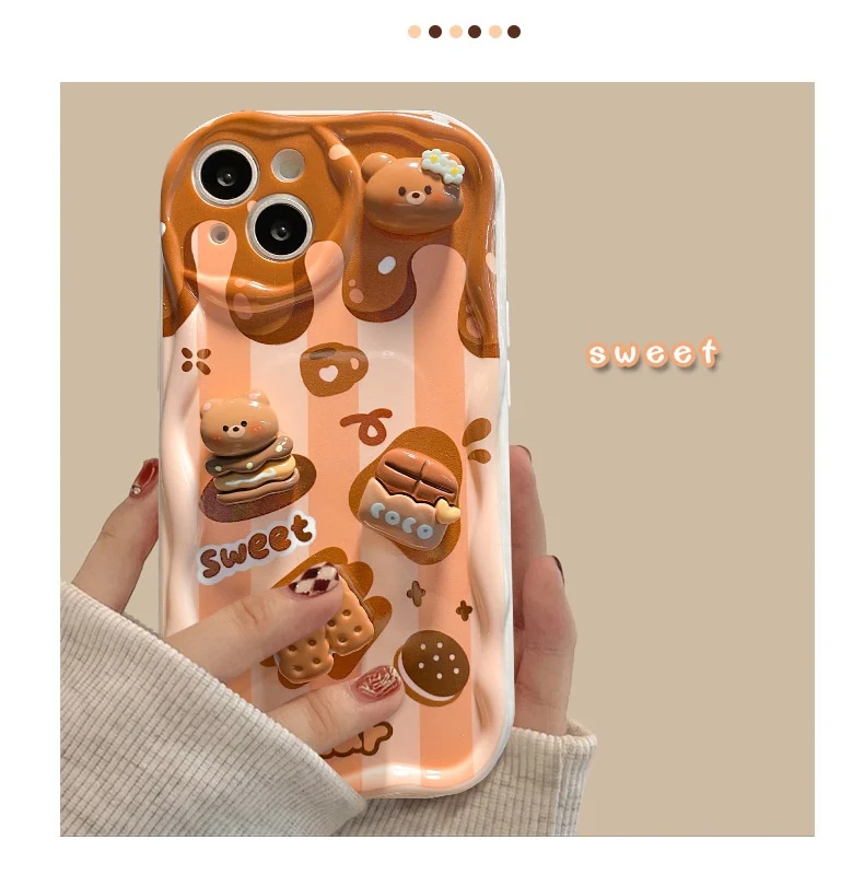 Title 1, iPhone 15 Pro için Çikolata Bebek ve Lanyard İp...