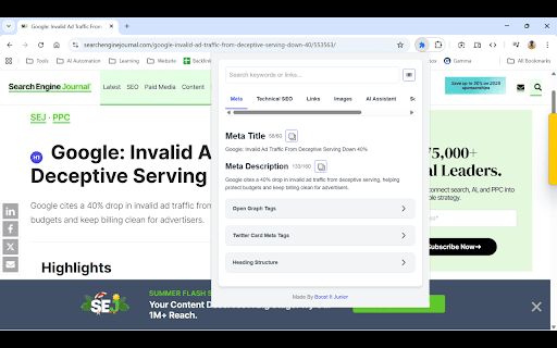 Boost It Junior SEO Solution