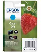 Blekk EPSON 29 C13T29824012 cyan (Org.nr.C13T29824012)