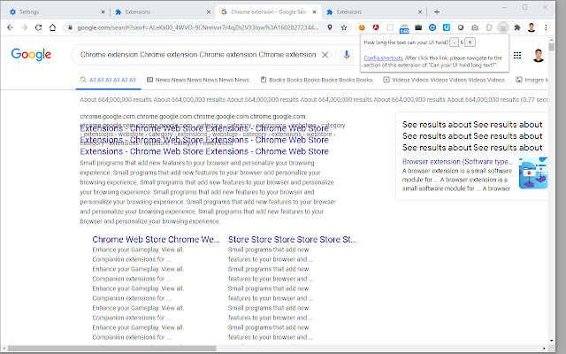 Can your UI hold long text? chrome extension