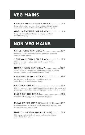 Meone Kitchen menu 